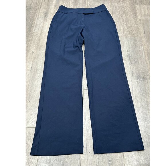 Djerf Avenue Navy UR AN ANGEL Wide Leg High Waist Tailored Dress Pants Size S - Picture 2 of 12